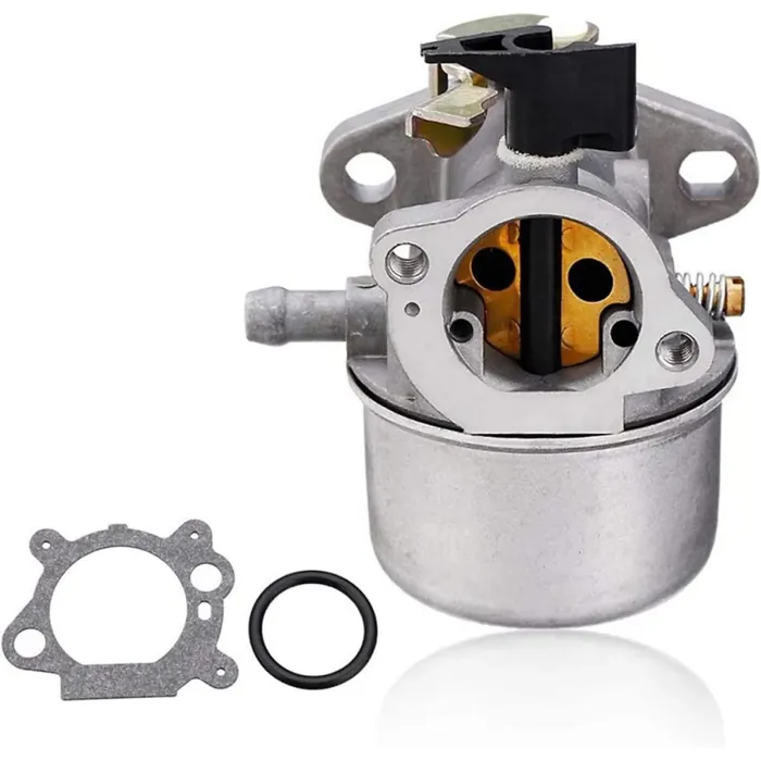 Metal Carburetor with Rubber Gasket for Briggs and Stratton Quantum 498965 Engine, Lawn Mower Carburetor with O-Ring