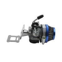 Carburetor fits for 49cc 47cc 43cc 2-stroke mini motorcycle engines, carburetor with air filter is suitable for mini pocket bikes