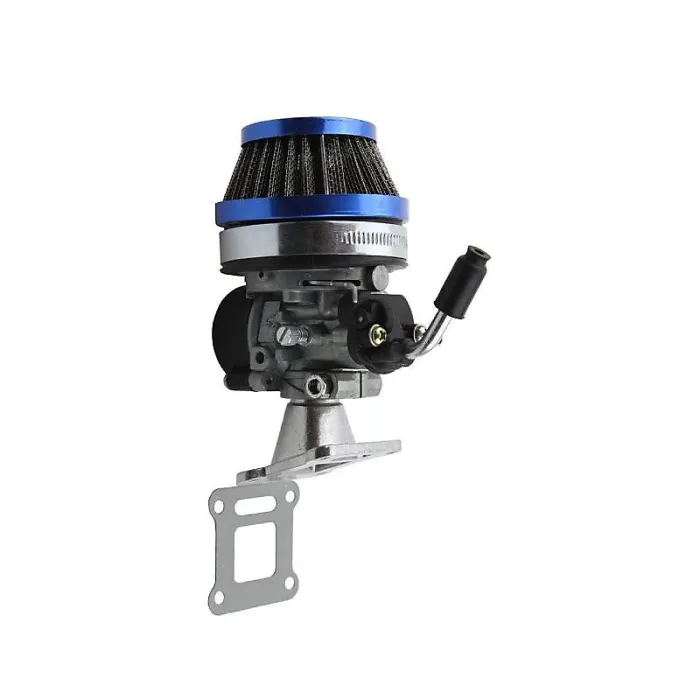 Carburetor fits for 49cc 47cc 43cc 2-stroke mini motorcycle engines, carburetor with air filter is suitable for mini pocket bikes