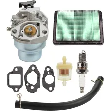 Carburetor Kit with Gasket, Spark Plug and Air Filter for Honda GCV160 GCV160A GCV160LA HRB216 HRS216 HRR216 HRT216 HRZ216
