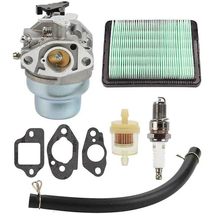 Carburetor Kit with Gasket, Spark Plug and Air Filter for Honda GCV160 GCV160A GCV160LA HRB216 HRS216 HRR216 HRT216 HRZ216