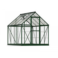 Greenhouse Hybrid 6 x 8 - Polycarbonate - L247 x W185 x H208 cm - Green