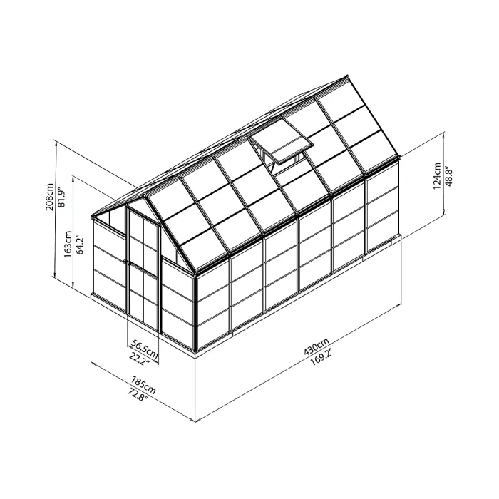 Palram - Canopia Harmony 6x14 Greenhouse