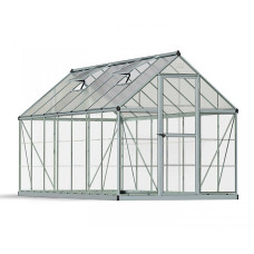 Greenhouse Hybrid 6 x 14 - Polycarbonate - L426 x W185 x H208 cm - Silver