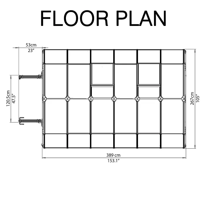 Rion Grand Gardner Green 8x12 Greenhouse