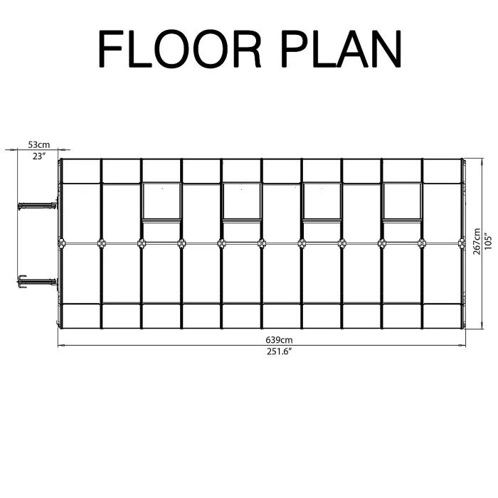 Rion Grand Gardner Green 8x20 Greenhouse