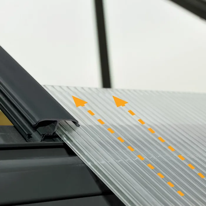 Palram - Canopia Victory Dark grey 12x10 Greenhouse