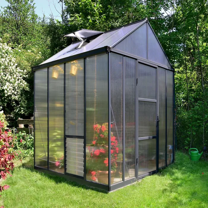 Palram - Canopia Glory Grey 8x8 Greenhouse