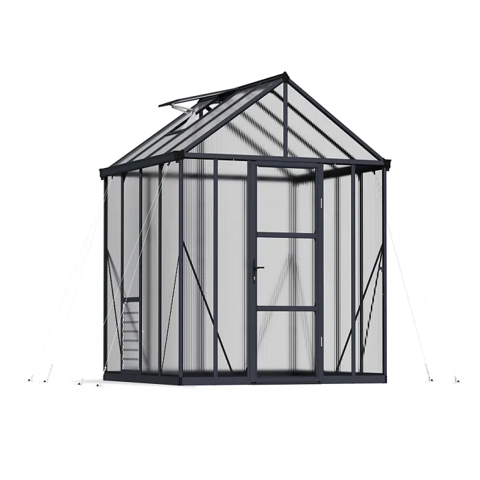 Palram - Canopia Glory Grey 8x8 Greenhouse