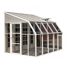 Lean To Greenhouse Sun Room Clear 8X10 - Polycarbonate/Acrylic - L322 x W257 x H266 cm