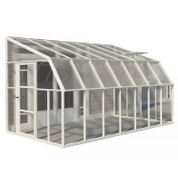 Lean To Greenhouse Sun Room Clear 8X14 - Polycarbonate/Acrylic - L446 x W257 x H266 cm