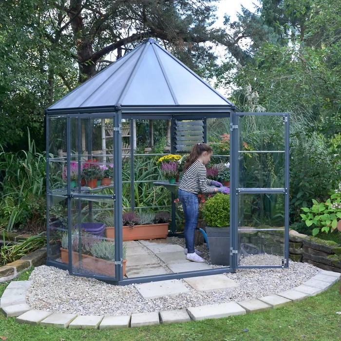 Palram - Canopia Oasis™ Grey 8x6 Greenhouse