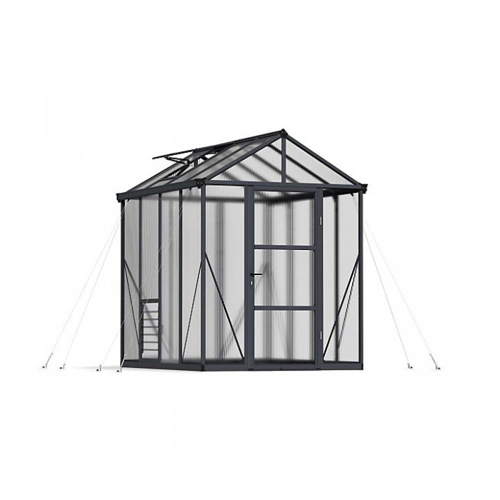 Greenhouse Glory 6 x 8 - Polycarbonate - L244.5 x W195.5 x H251 cm - Grey