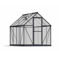 Greenhouse Mythos 6 x 8 - Polycarbonate - L247 x W185 x H208 cm - Grey