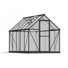 Greenhouse Mythos 6 x 10 - Polycarbonate - L306 x W185 x H208 cm - Grey