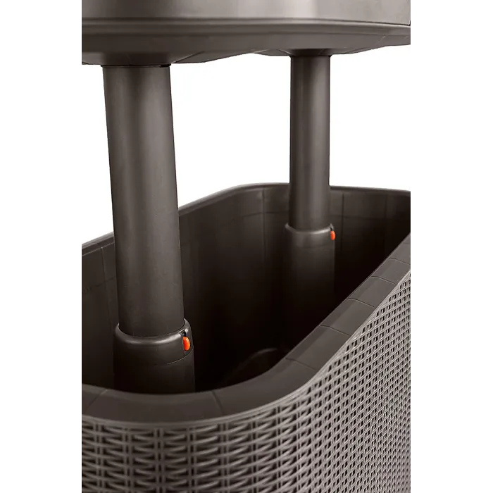 Keter Bevy Bar Cocktail Table BROWN