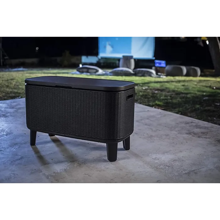 Keter Bevy Bar Cocktail Table - Anthracite/Grey