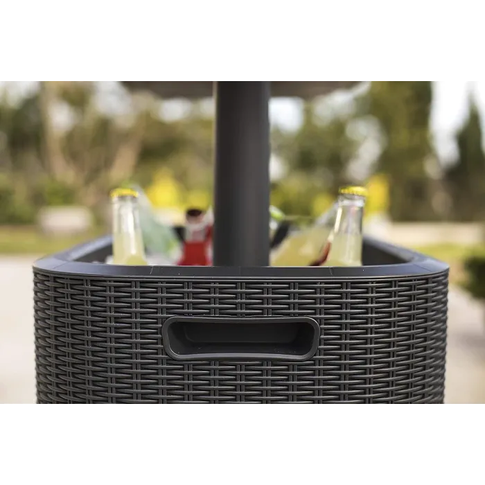 Keter Bevy Bar Cocktail Table - Anthracite/Grey