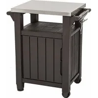 Keter Unity BBQ Side Table Brown