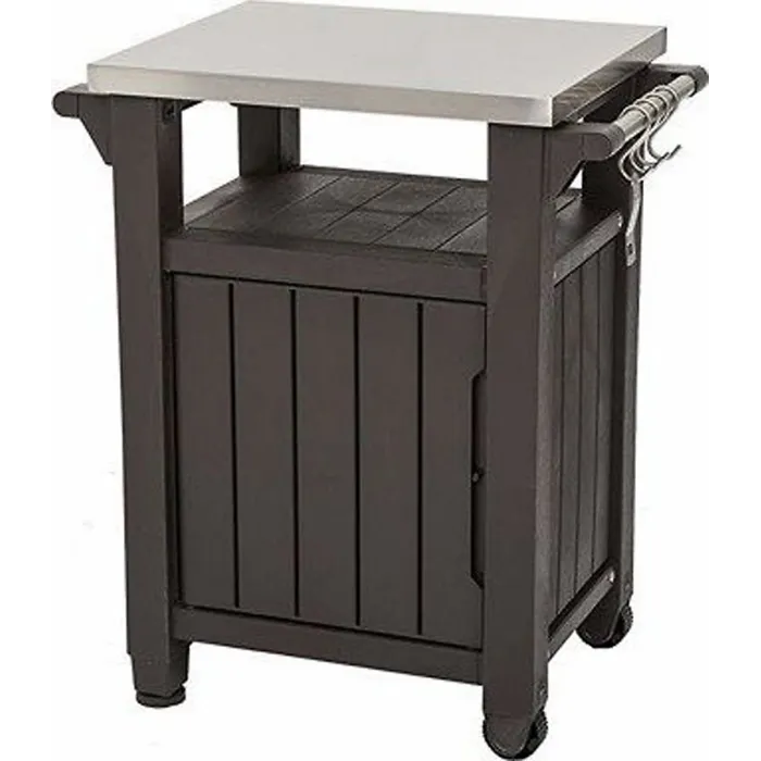 Keter Unity BBQ Side Table Brown