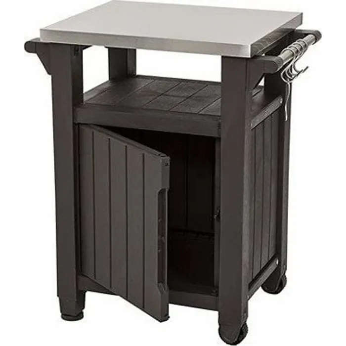 Keter Unity BBQ Side Table Brown