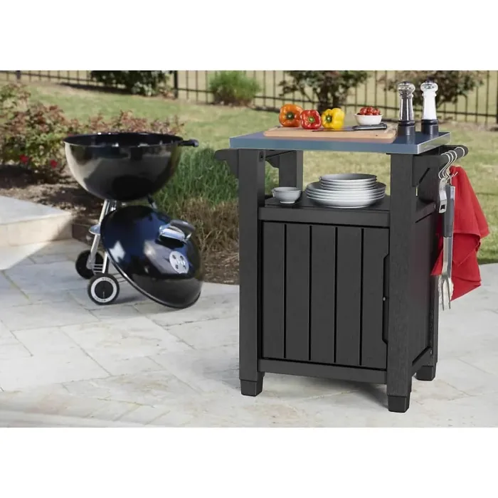 Keter Unity BBQ Side Table Graphite