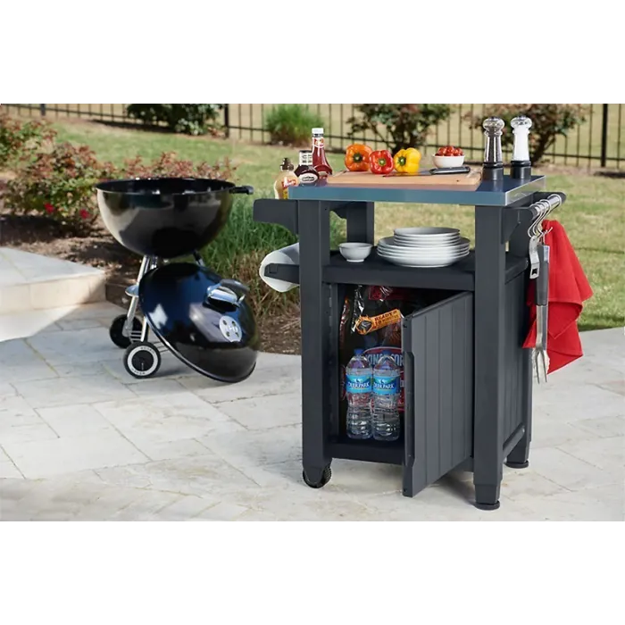 Keter Unity BBQ Side Table Graphite
