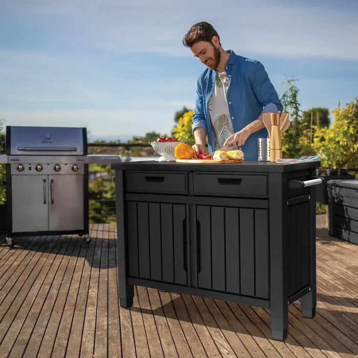 Unity Outdoor Kitchen BBQ table and Storage Cabinet