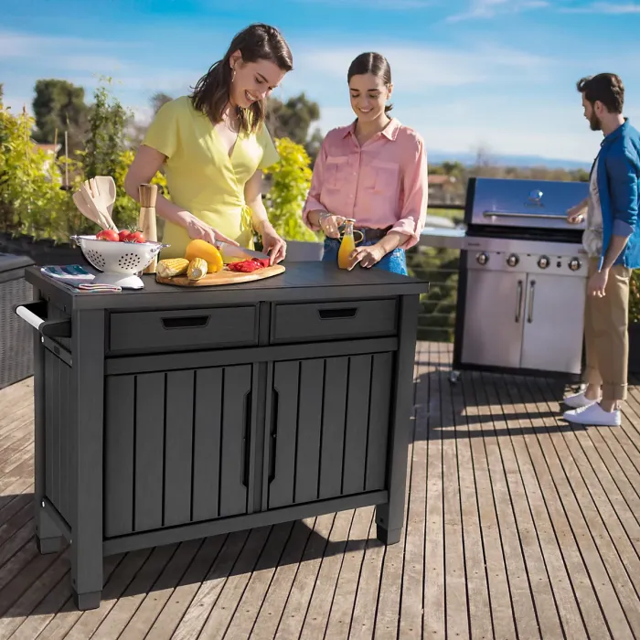 Unity Outdoor Kitchen BBQ table and Storage Cabinet