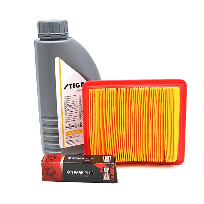 Stiga Engine Service Kit Includes Oil, Filter & Spark Plug