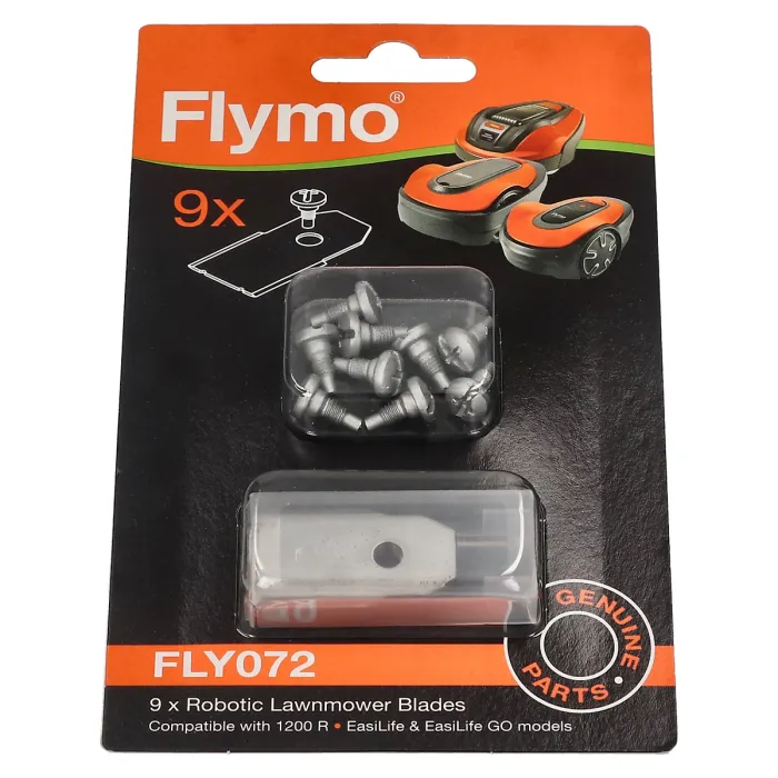 Flymo Genuine Lawnmower Spare Part - Blades - Pack of 9 - FLY595286601