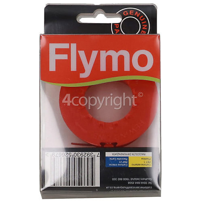 Flymo Genuine Spare Part - FLY031 Manual Feed Spool / Line : Single Spool / Line Flymo ET21, Mini Trim, Mini Trim St - FLY031
