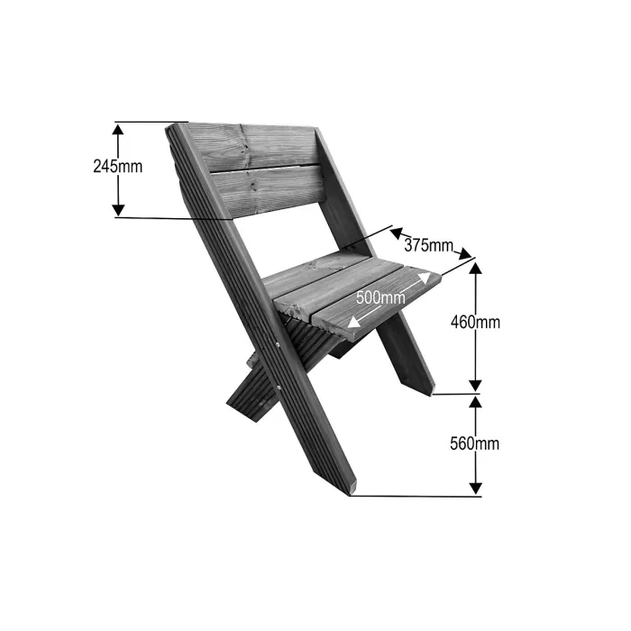 DeckFusion wooden rounded picnic table and four chairs set (Natural, light green)