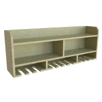 Tooltrek2 Power tool organizer storage rack, wall-mount drill holder, charging station for 10 power drills, UniMDF