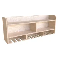Tooltrek2 Power tool organizer storage rack, wall-mount drill holder, charging station for 10 power drills, Plywood
