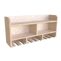 Tooltrek2 Power tool organizer storage rack, wall-mount drill holder, charging station for 8 power drills, Plywood