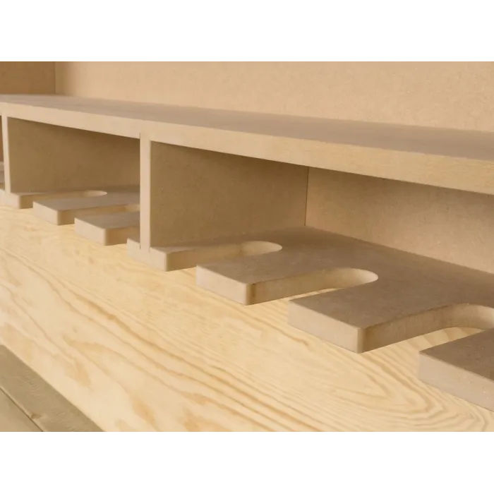 Tooltrek2 Power tool organizer storage rack, wall-mount drill holder, charging station for 8 power drills, Plywood