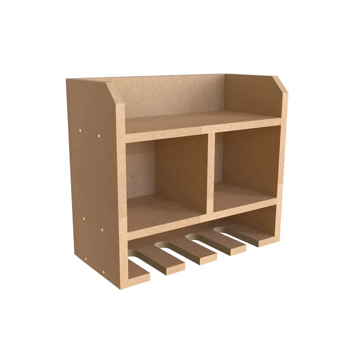 Tooltrek2 Power tool organizer storage rack, wall-mount drill holder, charging station for 4 power drills, MDF