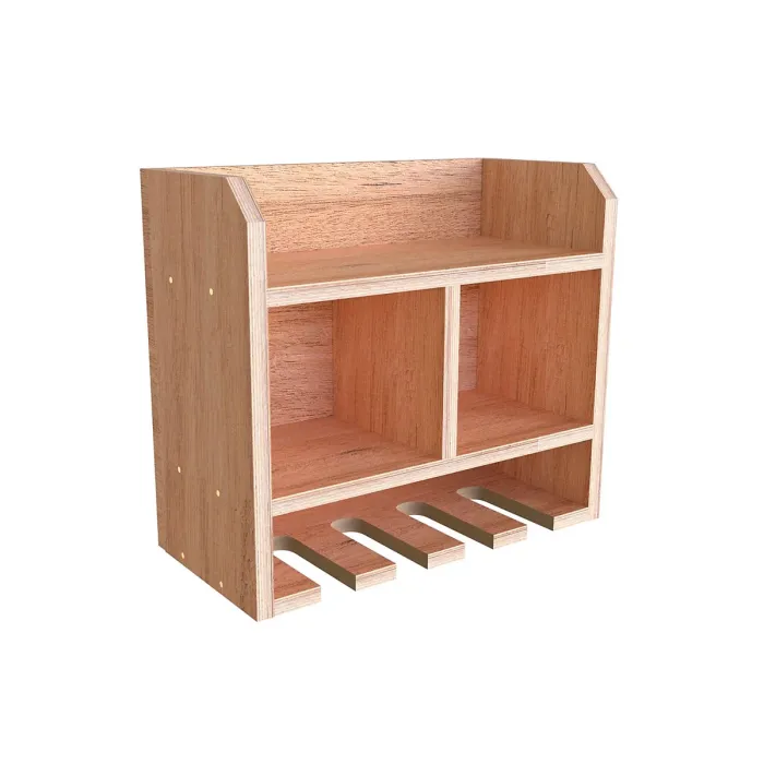 Tooltrek2 Power tool organizer storage rack, wall-mount drill holder, charging station for 4 power drills, Eucalytpus