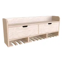 Tooltrek4 Power tool organizer storage rack, wall-mount drill holder, charging station for 10 power drills, Plywood