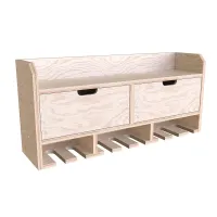 Tooltrek4 Power tool organizer storage rack, wall-mount drill holder, charging station for 8 power drills, Plywood