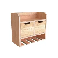 Tooltrek4 Power tool organizer storage rack, wall-mount drill holder, charging station for 4 power drills, Eucalytpus