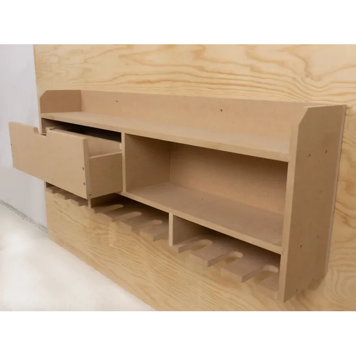 Tooltrek3 Power tool organizer storage rack, wall-mount drill holder, charging station for 10 power drills