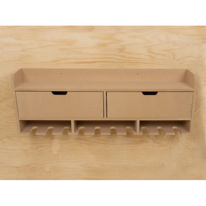 Tooltrek4 Power tool organizer storage rack, wall-mount drill holder, charging station for 10 power drills