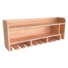 Tooltrek1 Power tool organizer storage rack, wall-mount drill holder, charging station for 10 power drills, Eucalyptus