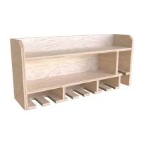 Tooltrek1 Power tool organizer storage rack, wall-mount drill holder, charging station for 8 power drills, Plywood
