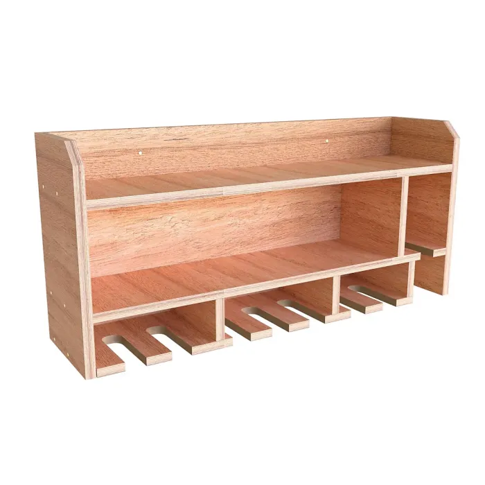 Tooltrek1 Power tool organizer storage rack, wall-mount drill holder, charging station for 8 power drills, Eucalytpus