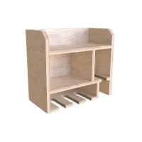 Tooltrek1 Power tool organizer storage rack, wall-mount drill holder, charging station for 4 power drills, Plywood