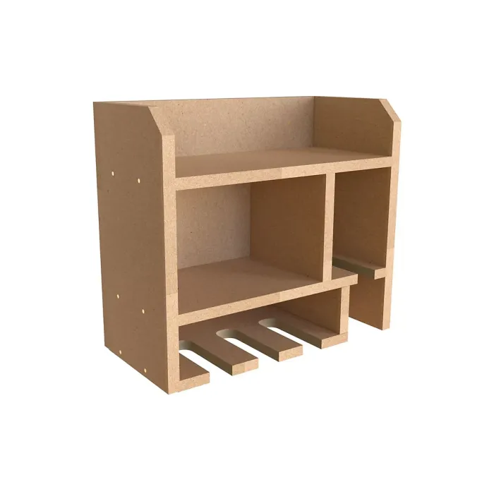 Tooltrek1 Power tool organizer storage rack, wall-mount drill holder, charging station for 4 power drills, MDF