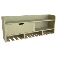 Tooltrek3 Power tool organizer storage rack, wall-mount drill holder, charging station for 10 power drills, UniMDF